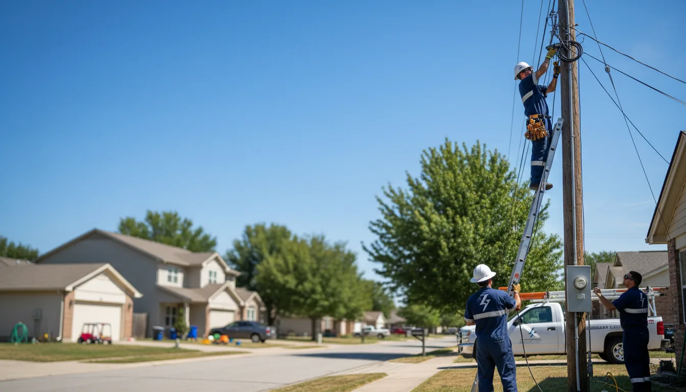 Residential electrician providing installation services in Olivet, MI
